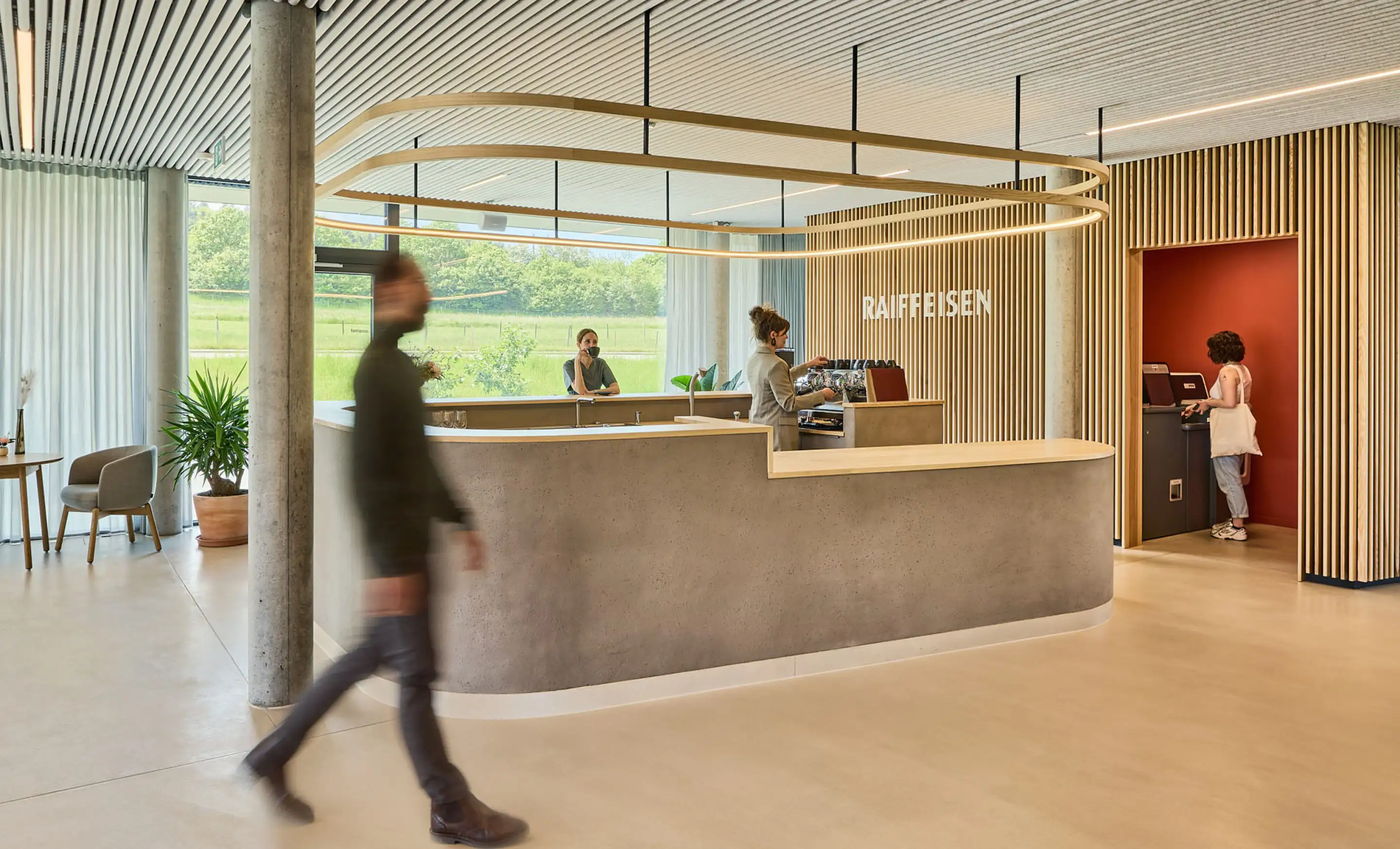 Raiffaissen workspace design by Studio-Banana