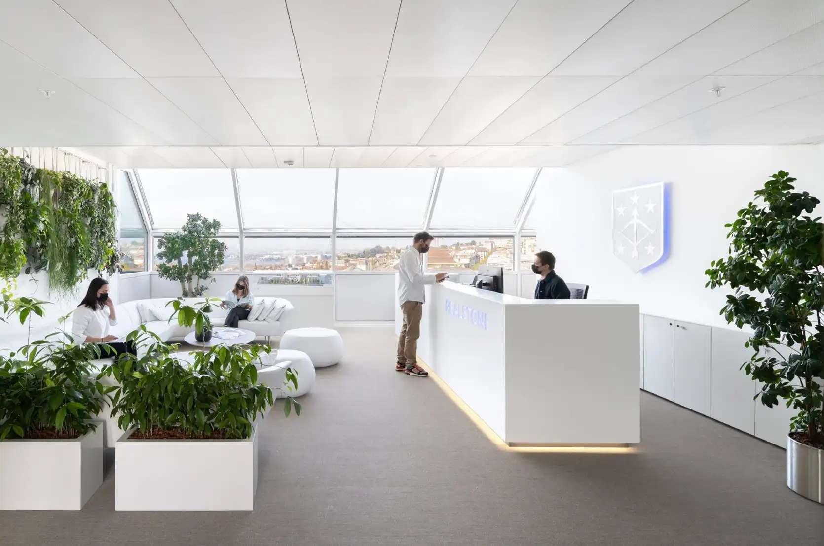Realstone new headquarters revamp in Geneva by Studio Banana.